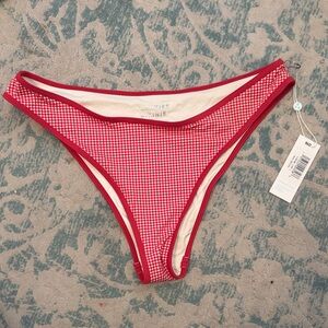 Frankie’s bikinis gingham dove bikini bottoms
